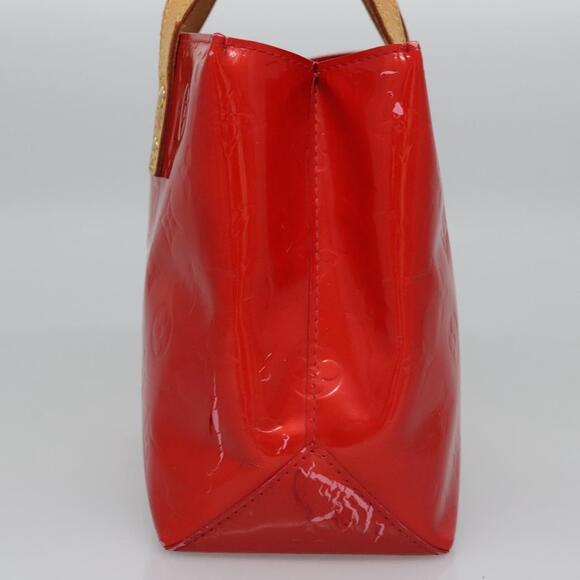 LOUIS VUITTON Monogram Vernis Reade PM Hand Bag Red Rouge M91088 - Picture 4 of 13